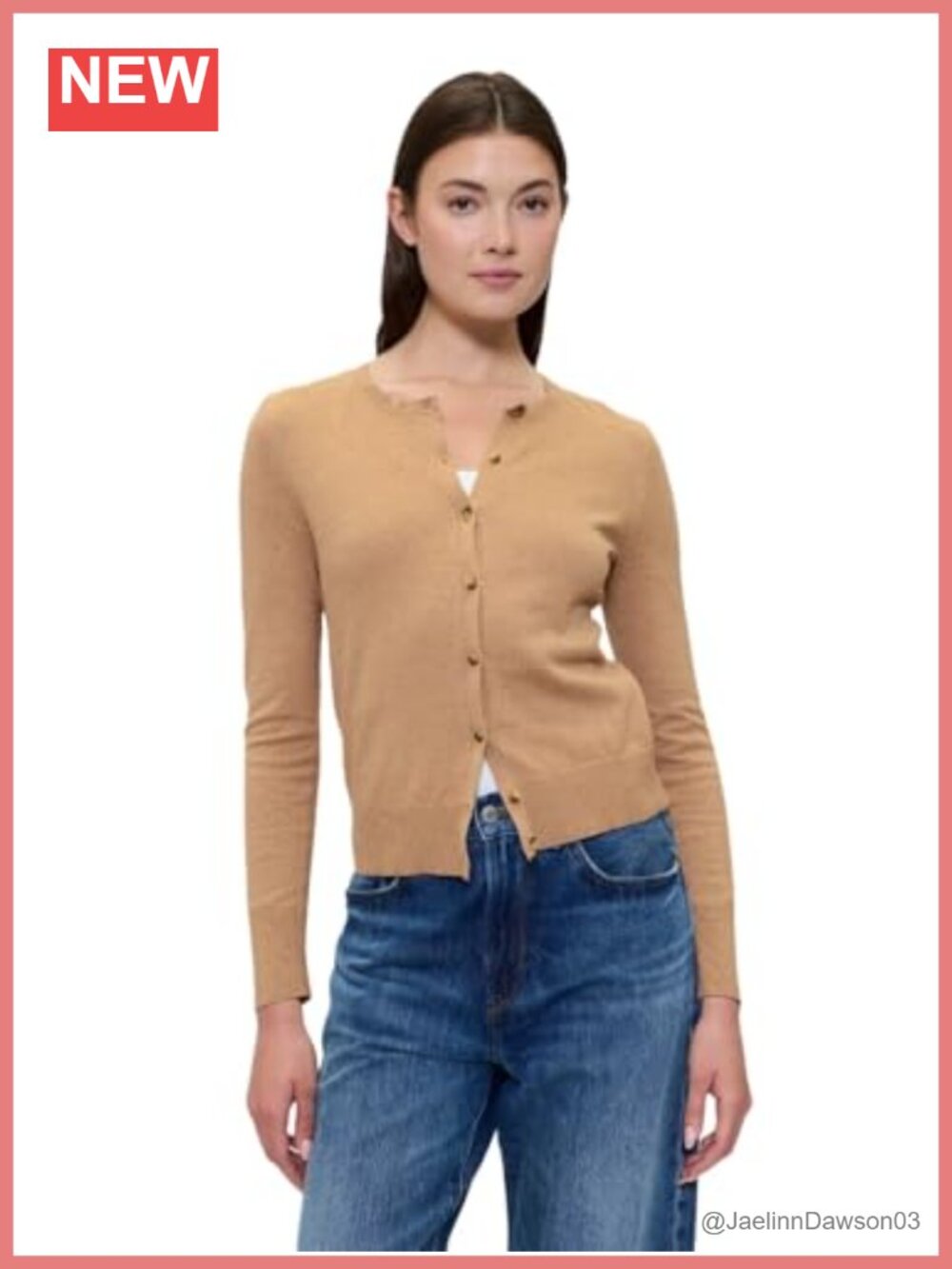 Women's Crewneck Cardigan Sweater Pullover Lightweight
